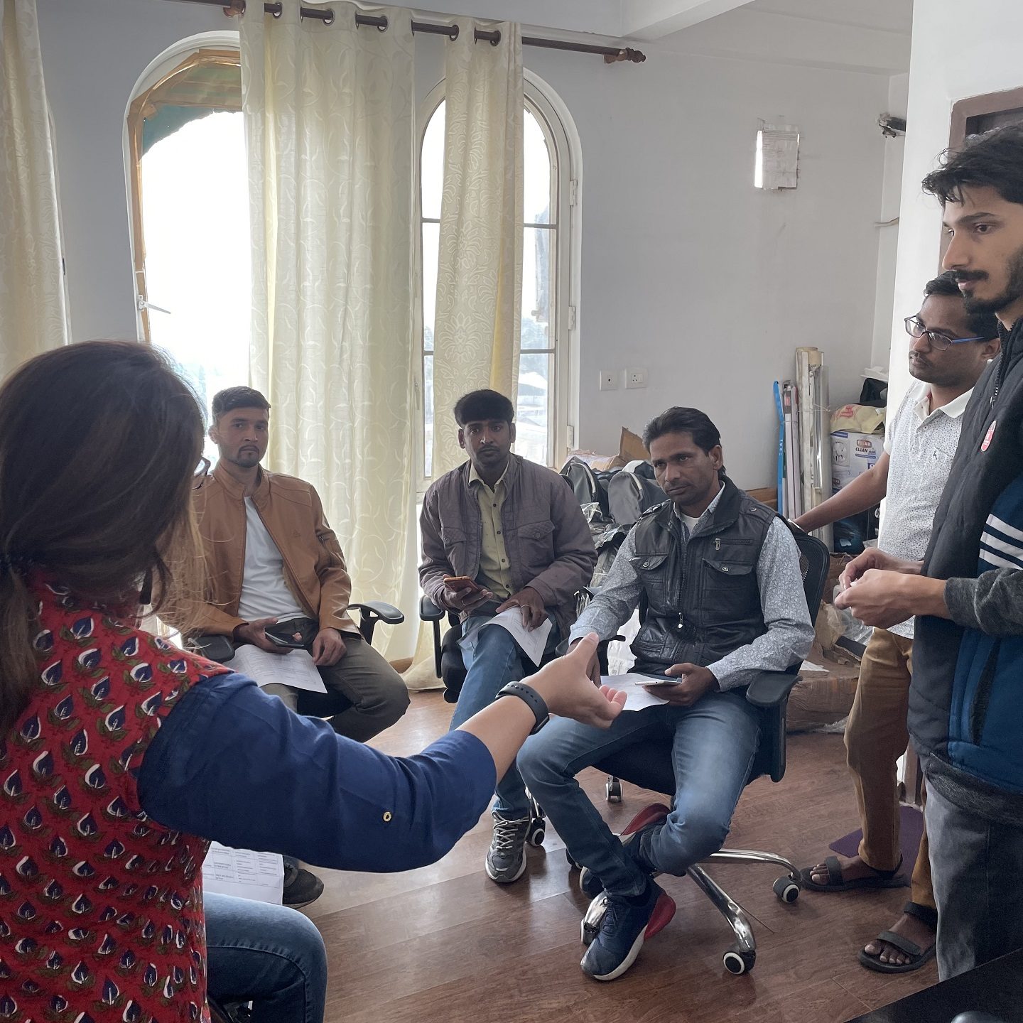 During Air Pollution Survey Training