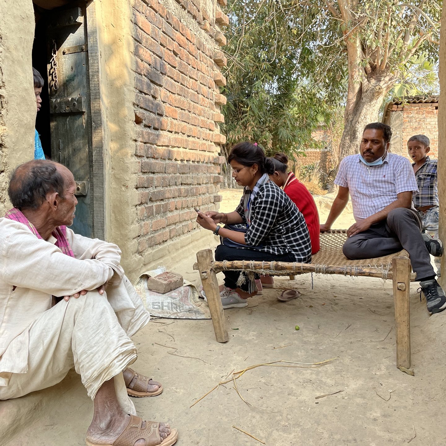 NYAS Research Director Nitin Rathour Observing The Survey in Bihar