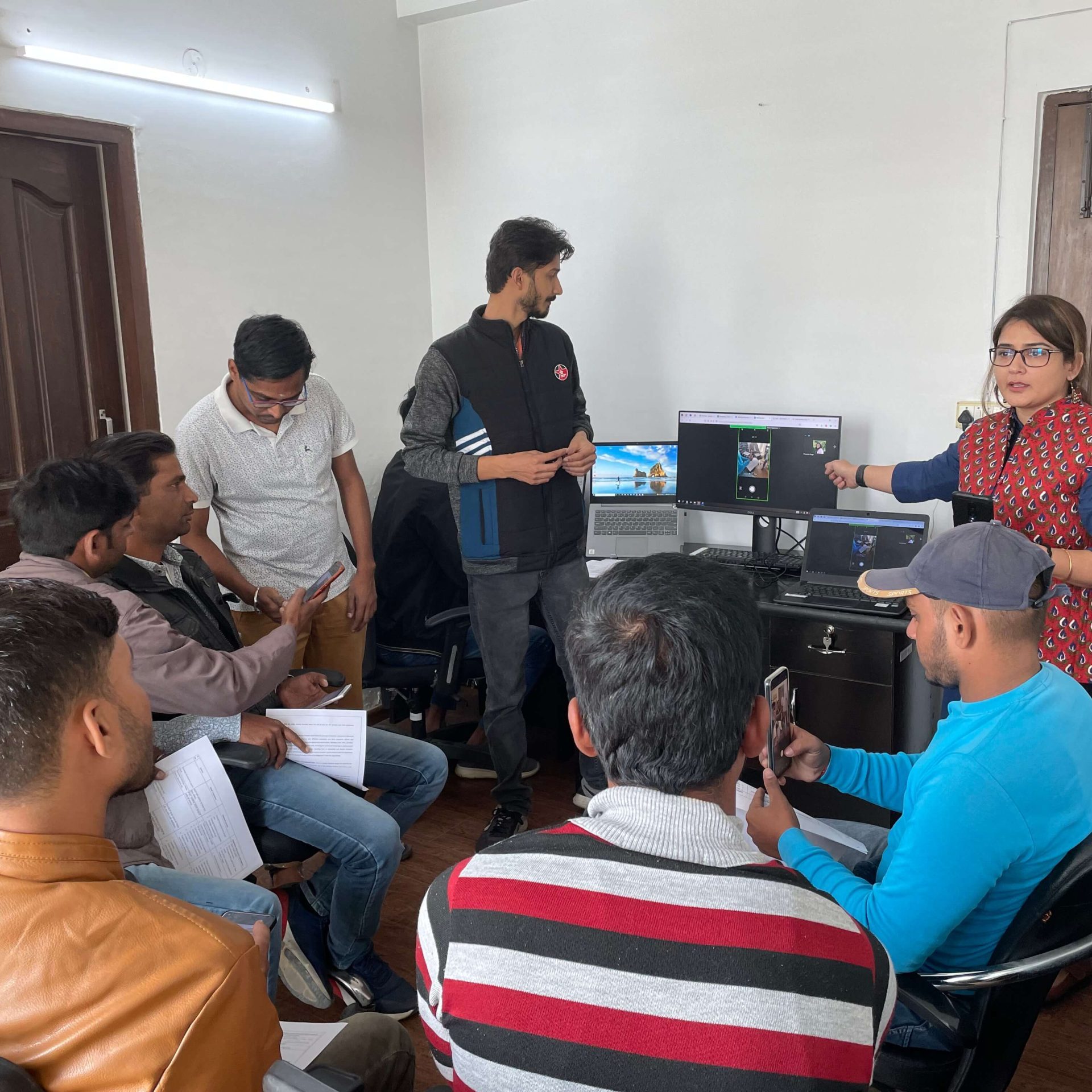 During Air Pollution Survey Training in CEEW Office