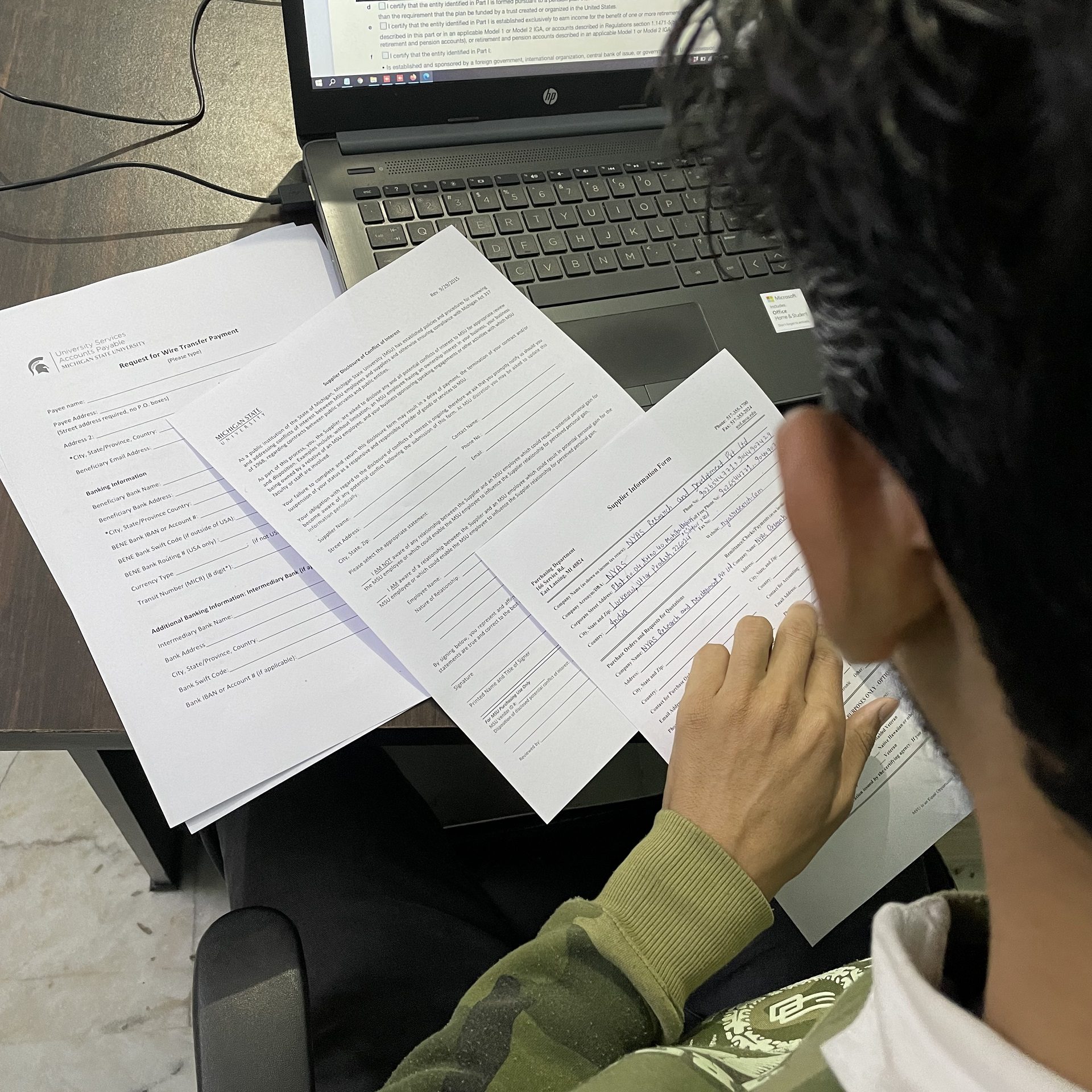 NYAS Research Director Signing The Contract With MSU