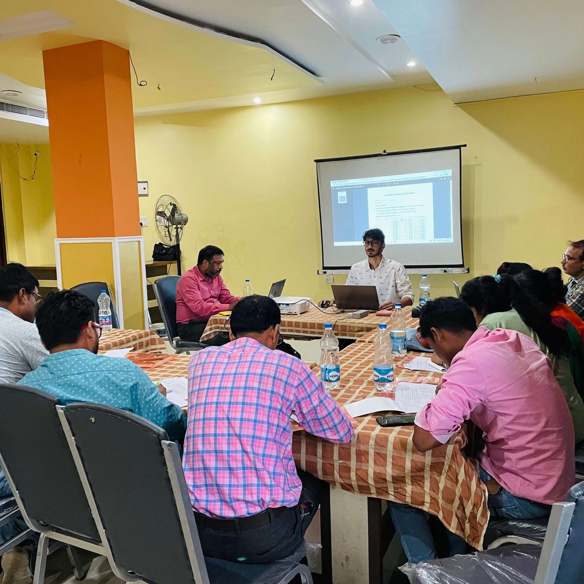 During the training of trust game in Bihar